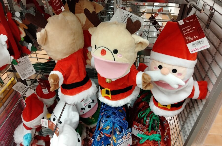 クリスマス向けキャラパペット